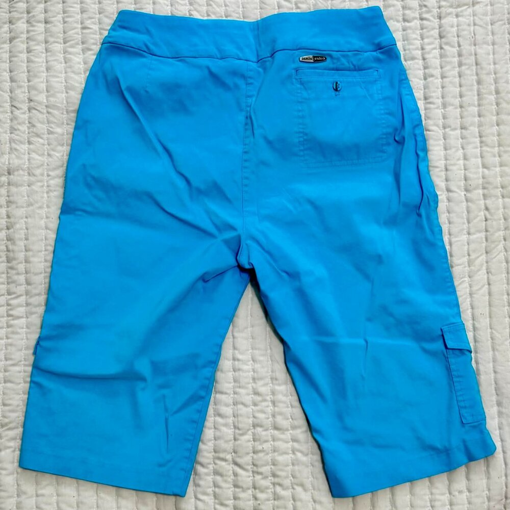 Jamie Sadock Blue Pull-On Bermuda Golf Shorts Size 10 - Picture 2 of 3